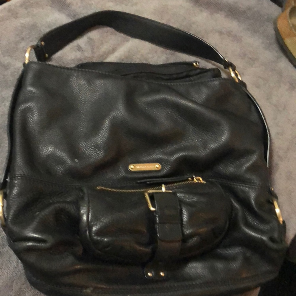 Michael kors black leather